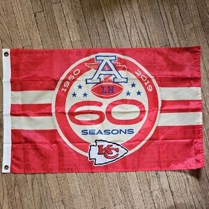 Kansas City Chiefs 60th Anniversary Red Friday Team Flag, released in 2019